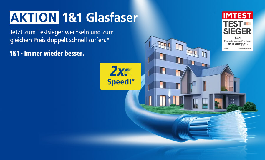 11&1 Aktion: 1&1 Glasfaser