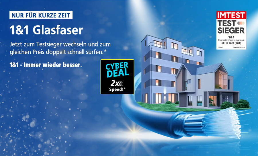 11&1 Aktion: 1&1 Glasfaser 