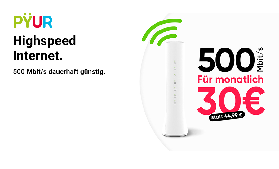  PY&Uuml;R Internet dauerhaft g&uuml;nstig
