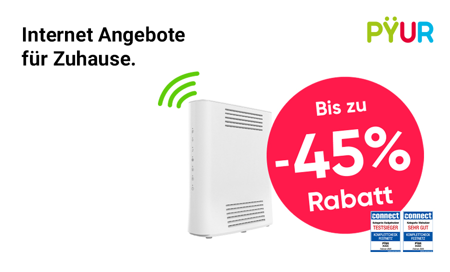 PYÜR Internet 30 €/Monat dauerhaft