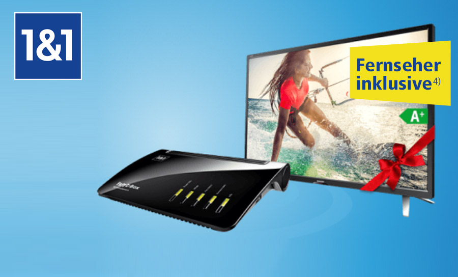 1&1 DSL-Deal - Jetzt Fernseher sichern