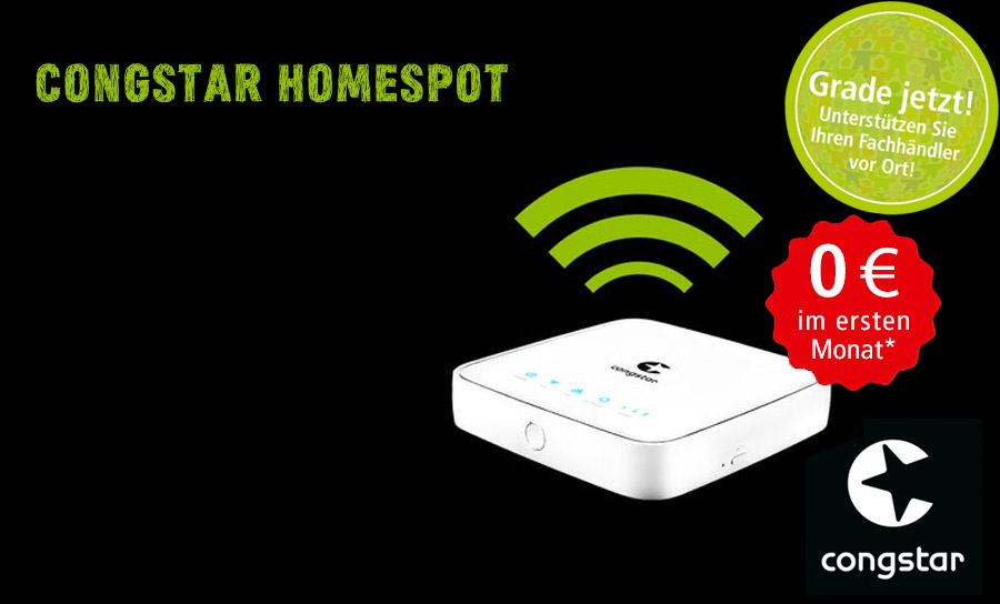 Congstar Homespot 100 einen Monat kostenlos