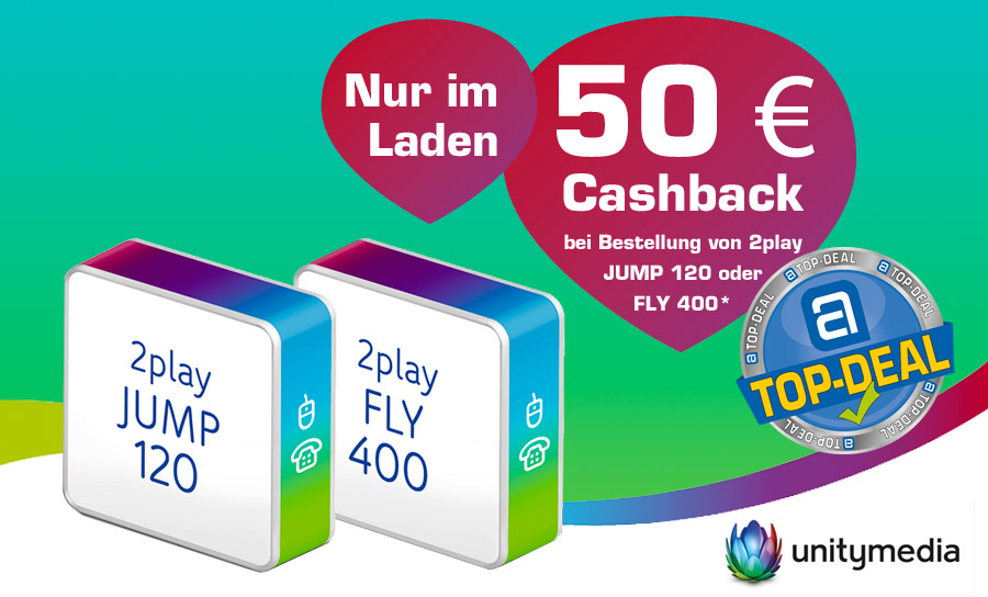 Unitymedia Top-Deal: 50 € Cashback