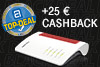 FRITZ!Box 7510 mit Wi-Fi 6 oder FRITZ!Box 7690 mit Wi-Fi 7 ab 24,90 € + 25 € Cashback